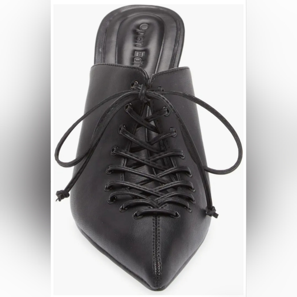 Lace Up Pointed Toe Mule - Picture 5 of 6